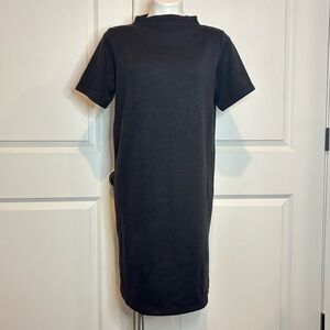 Arc'teryx Laina Black Mock Neck Short Sleeve Shift Dress S